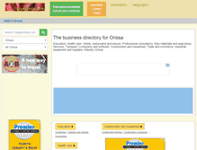 Tablet Screenshot of orissa.ypagesindia.com